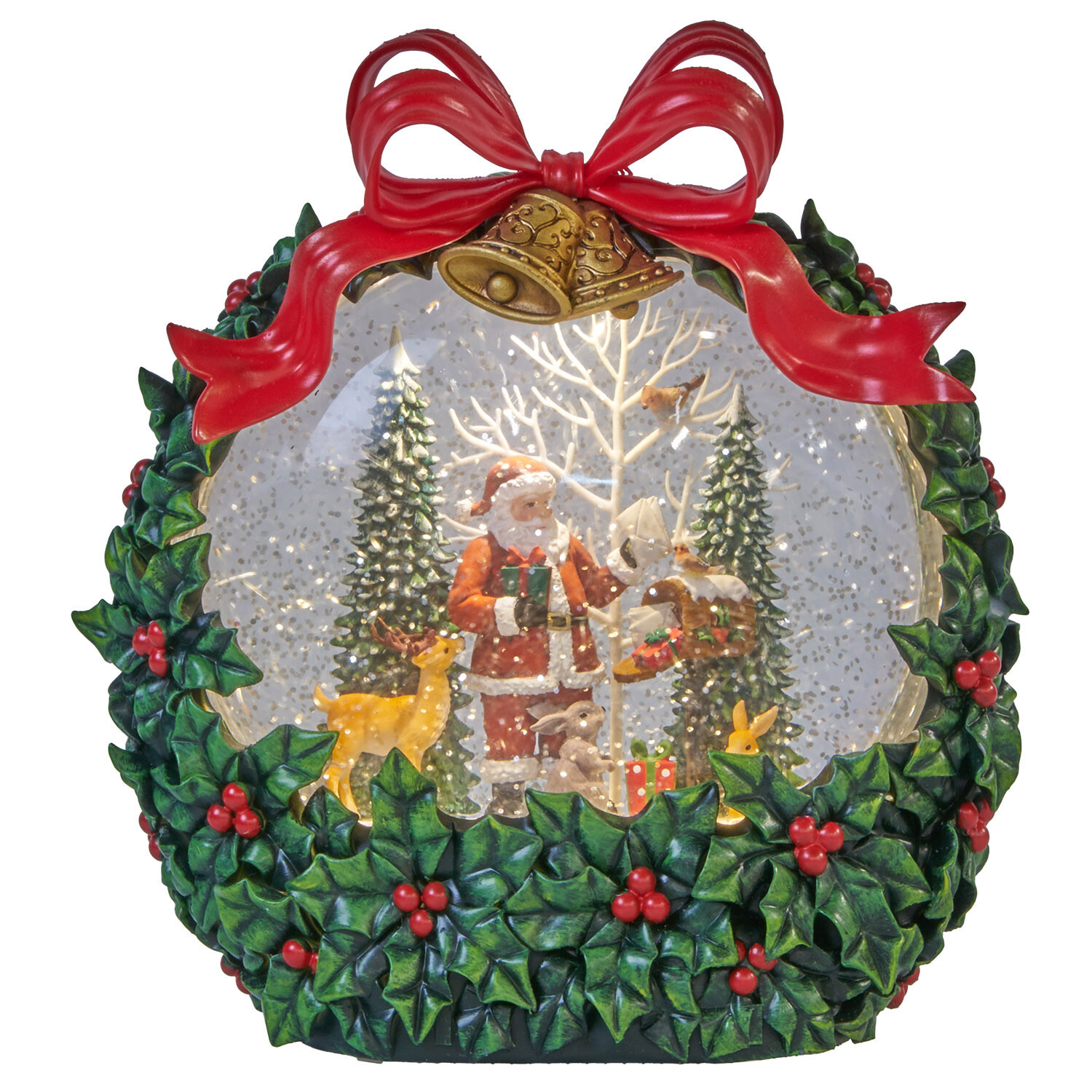 Traditional Wreath Glitter SpinnerMulticolour Image 6