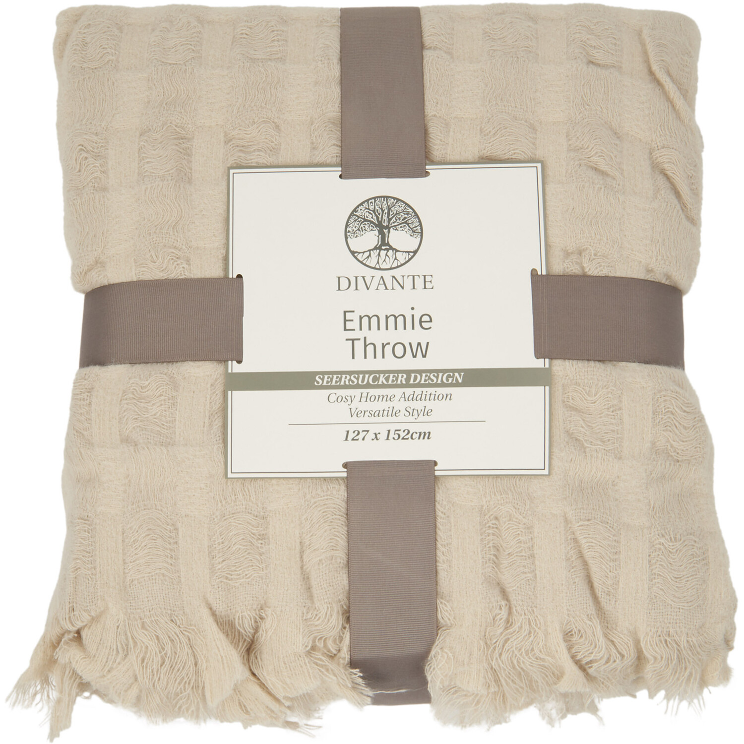 Divante Emmie Throw - Ivory Image 1