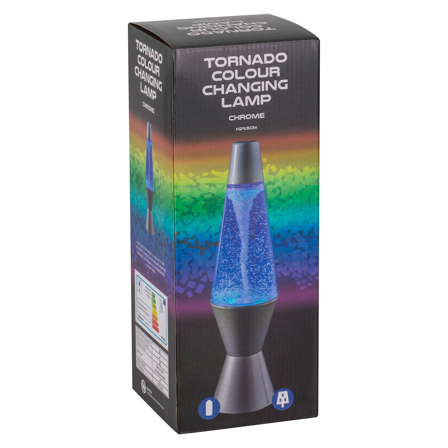 Silver Tornado Colour Changing Lava Lamp Image 2