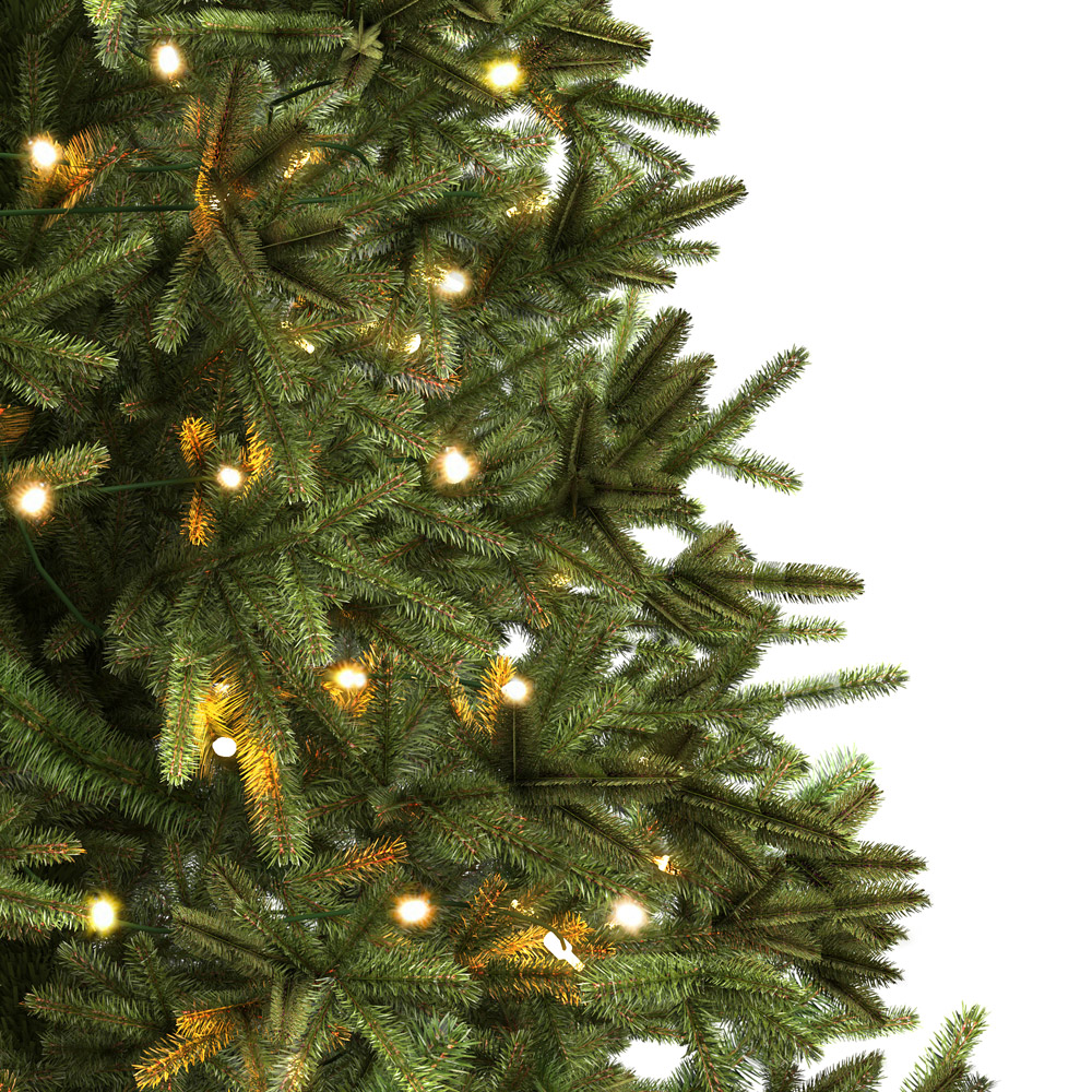 Charles Bentley Luxury Pre Lit Hinged Artificial Christmas Tree 8ft Image 2