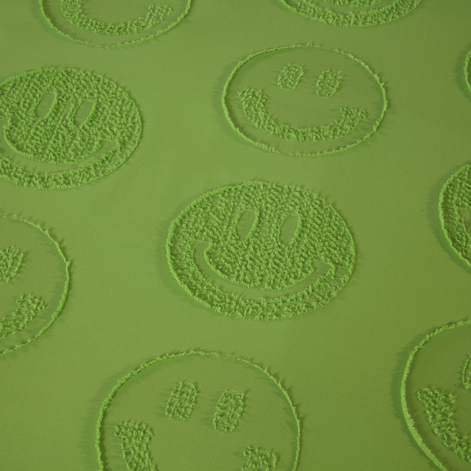 Smilies Embossed Duvet Set Green Image 2