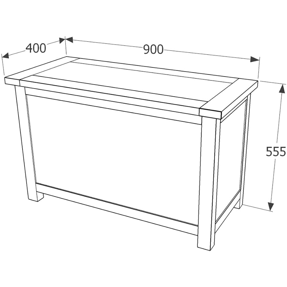 Boston Dark Lacquer Storage Ottoman Image 8