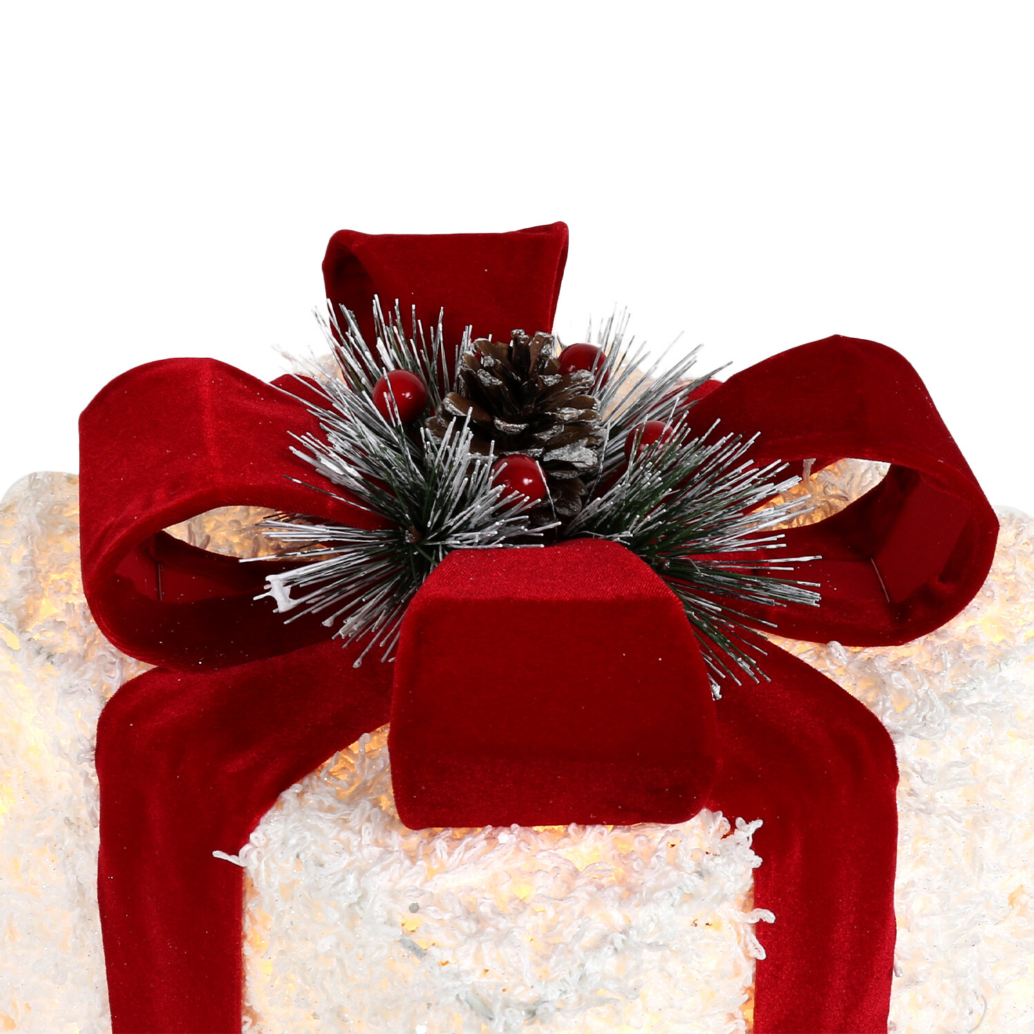 Candy Cane Lane LED Red and White Presents Set of 3 Image 4