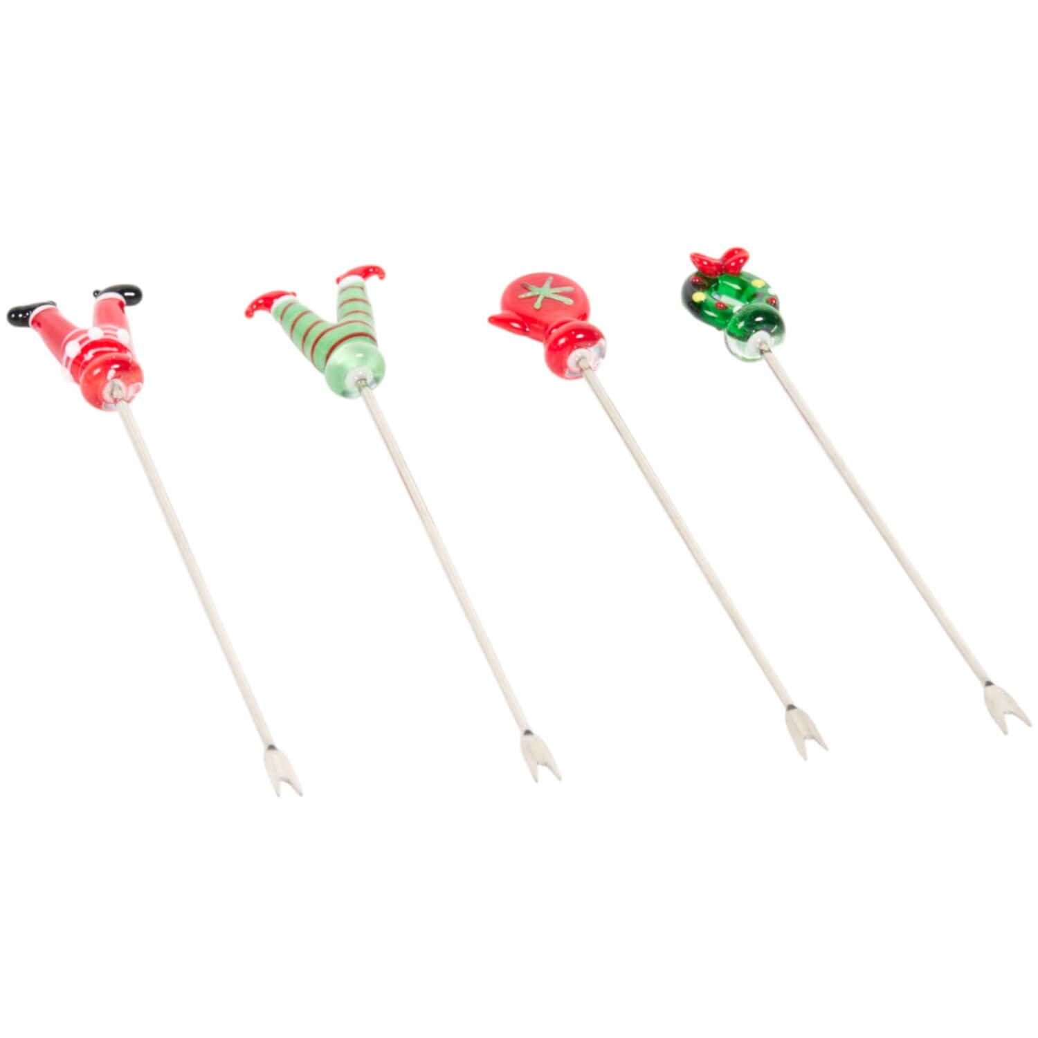 Set of 4 Festive Fondue Forks Image 2