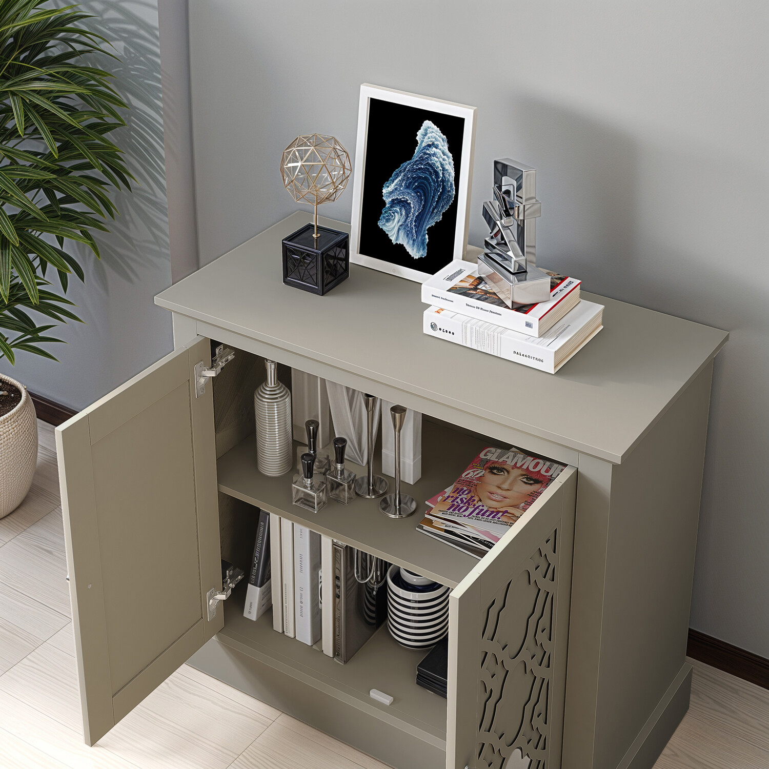Alessia Sideboard - Light Grey / 2 Image 10