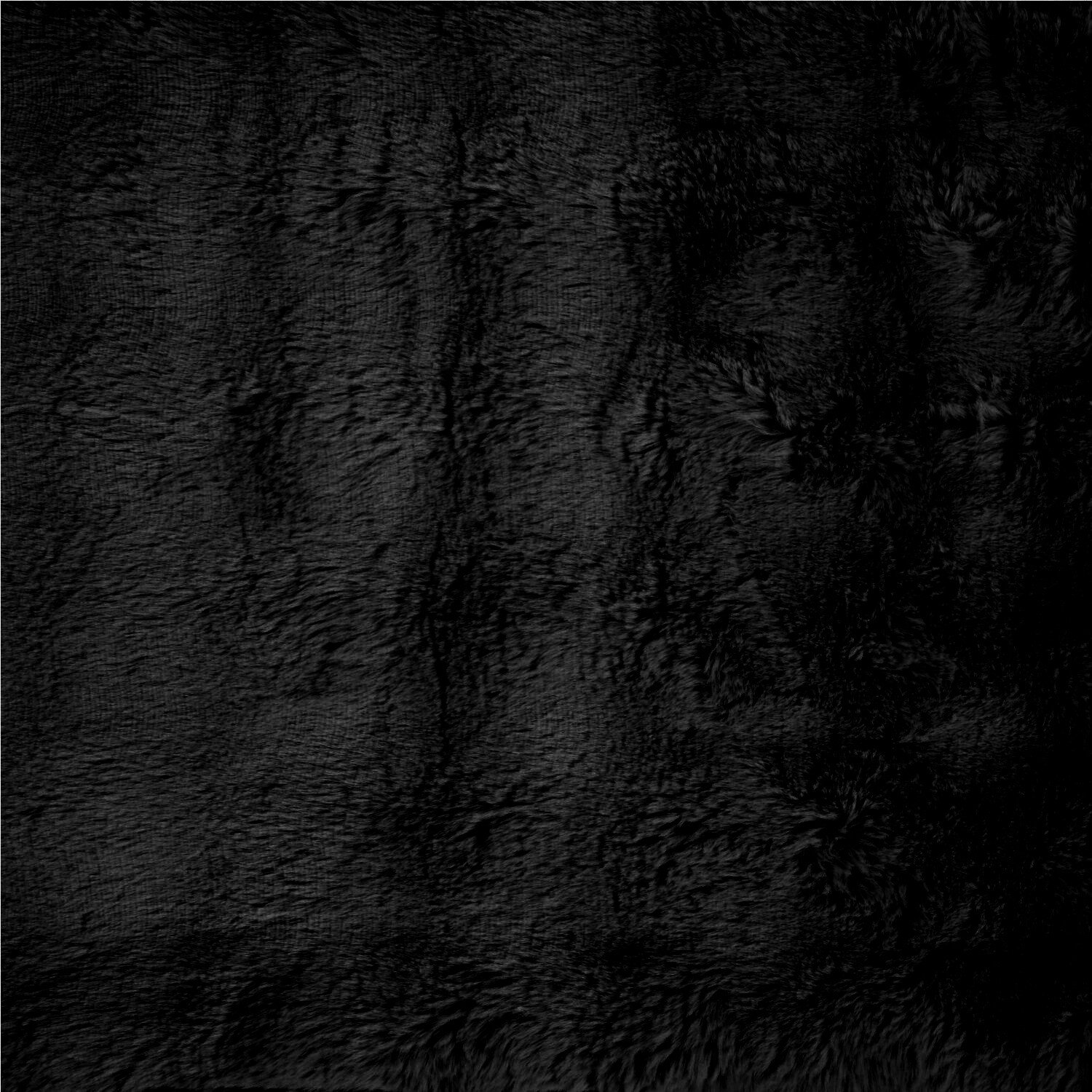 Electric Faux Fur Throw Black Image 4