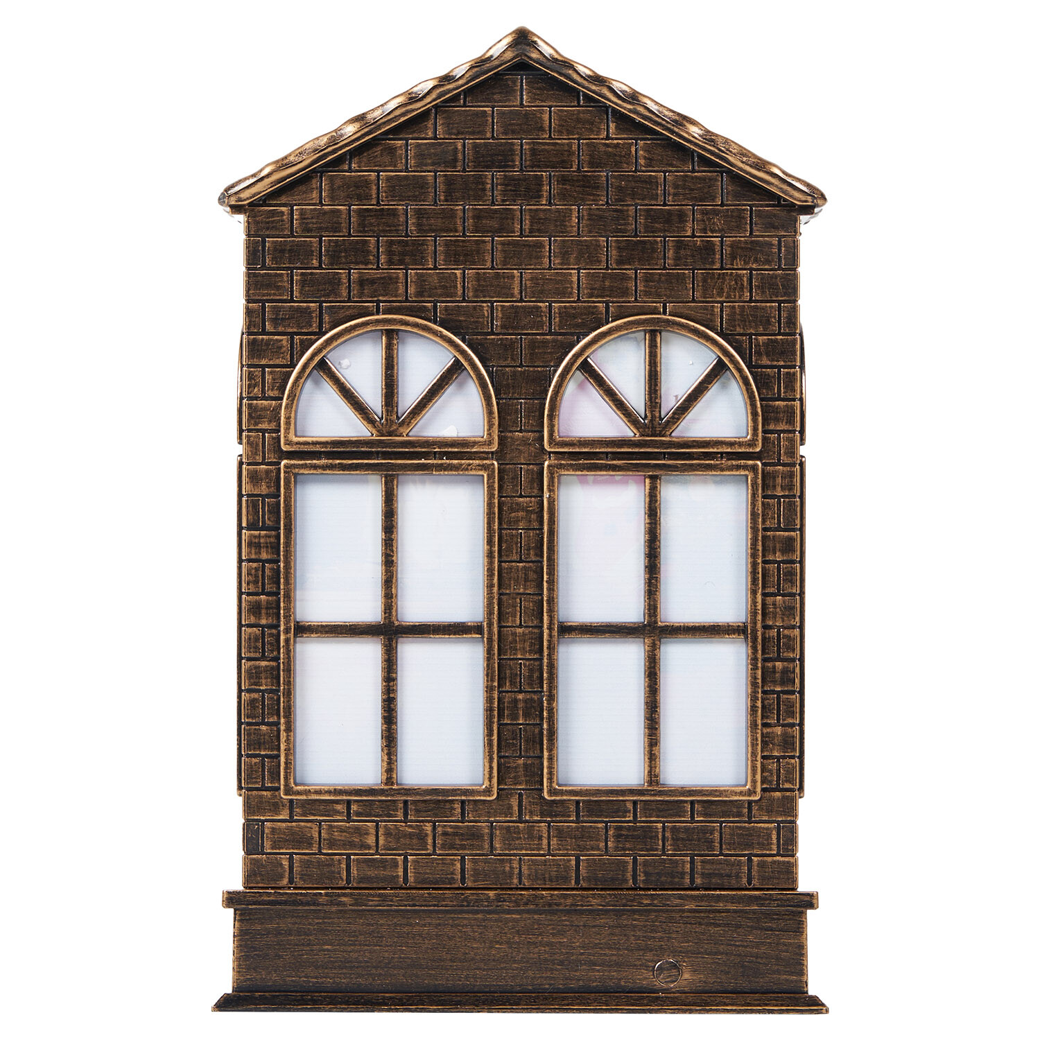 Traditional Glitter House Scene Multicolour Image 4