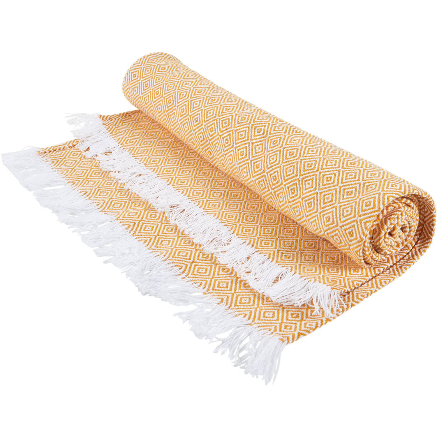 Diamond Geo Table Runner - Burnt Orange Image 2