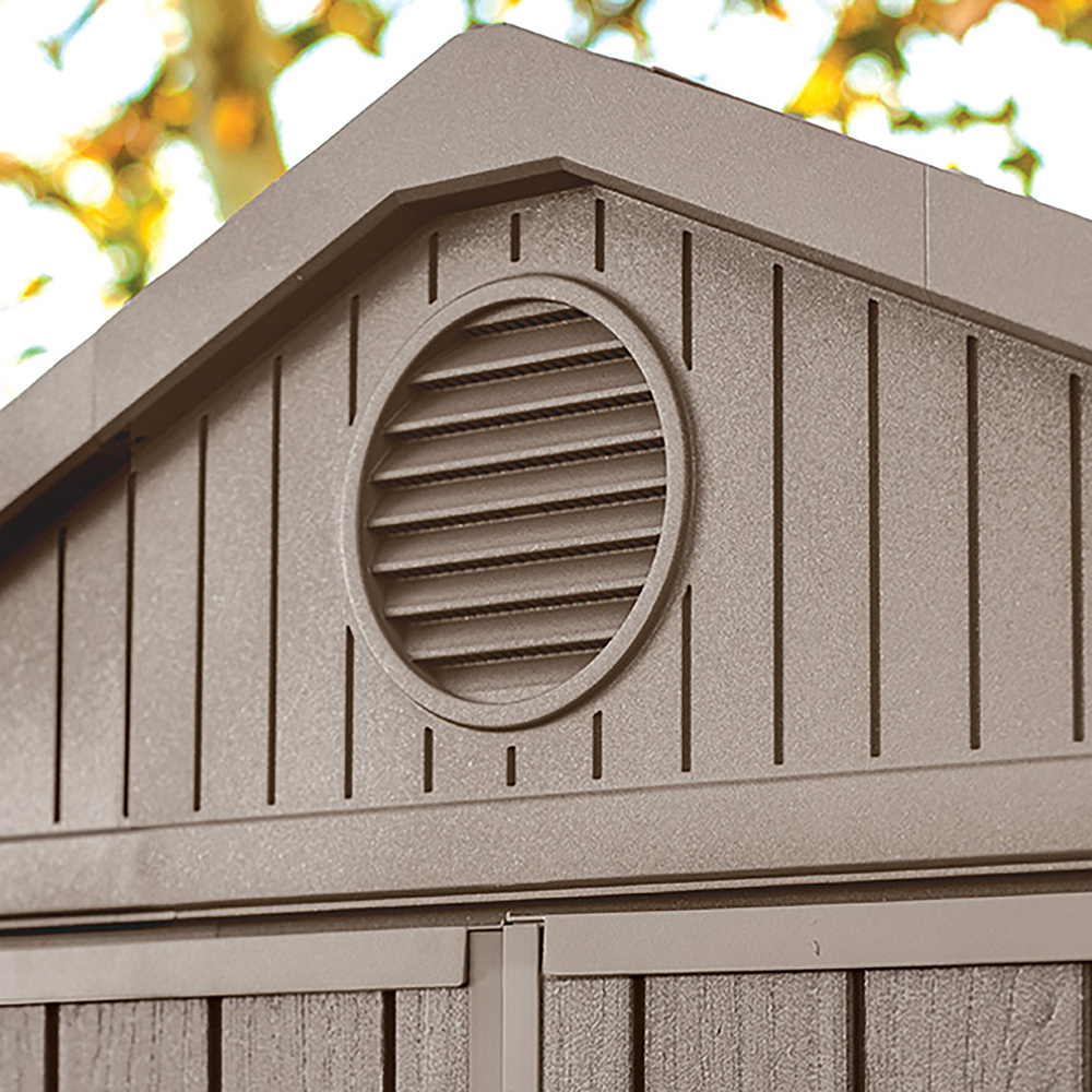 Keter Darwin 6 x 6ft Brown Outdoor Storage Shed Image 5