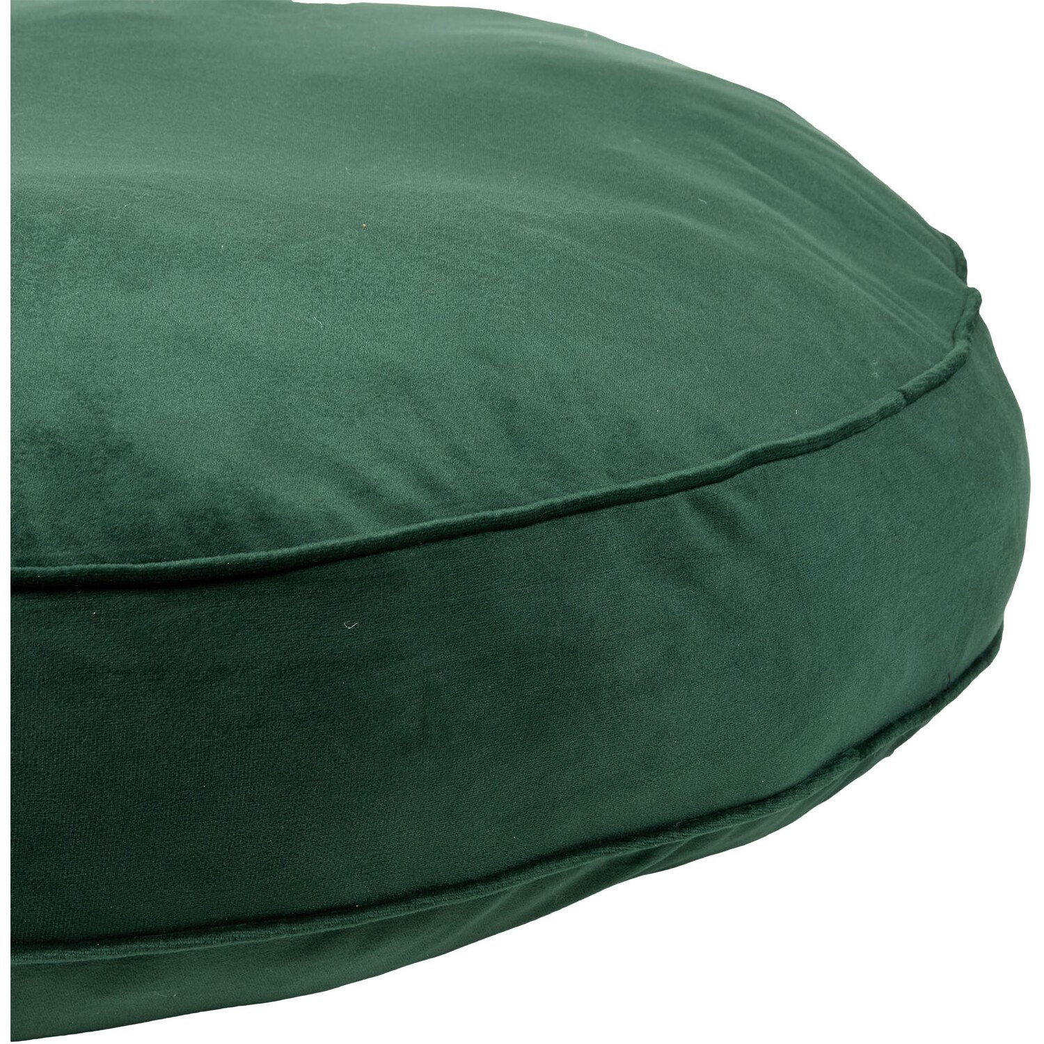 Madison Velvet Floor Cushion - Green Image 3