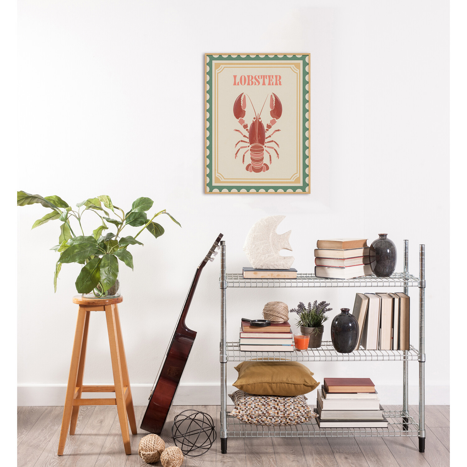 Seafood Assortment Colourful Canvas Image 5