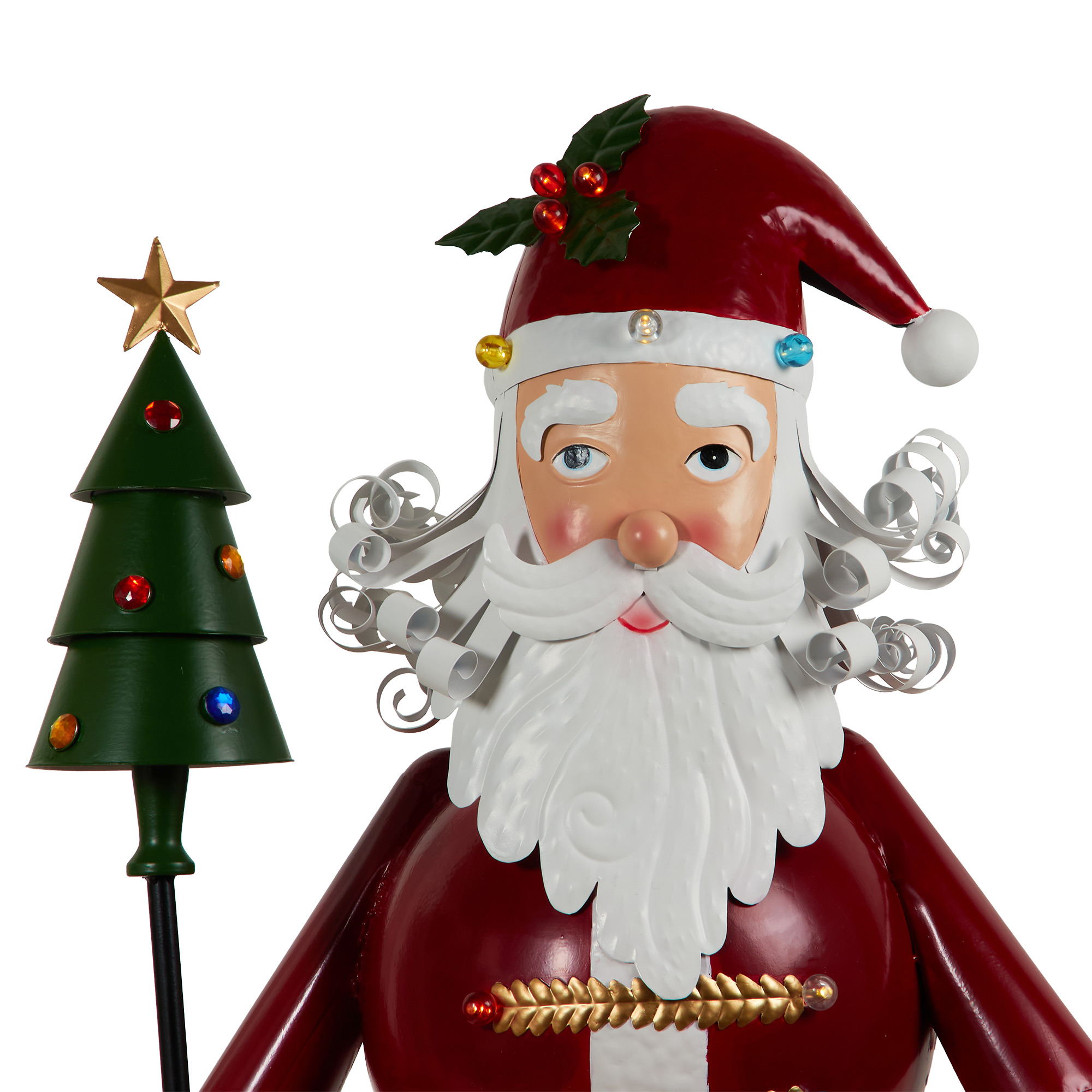 Metal LED Standing Santa Image 5