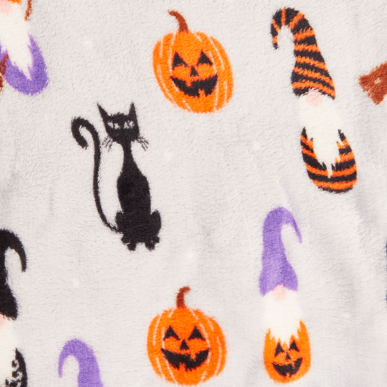 Halloween Gonk Printed Throw - White Image 3