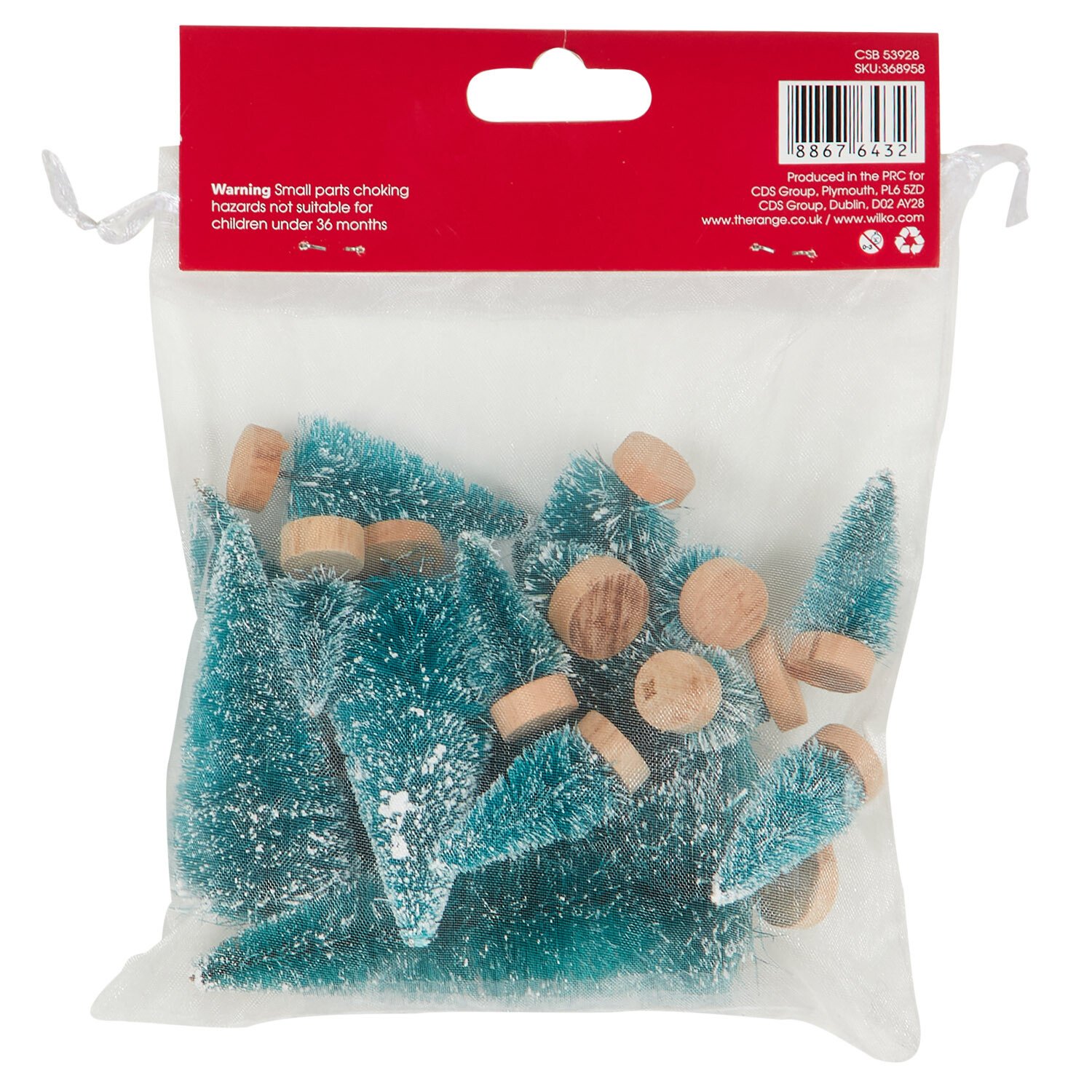 Pack of 15 Large Craft Trees - Teal Image 2