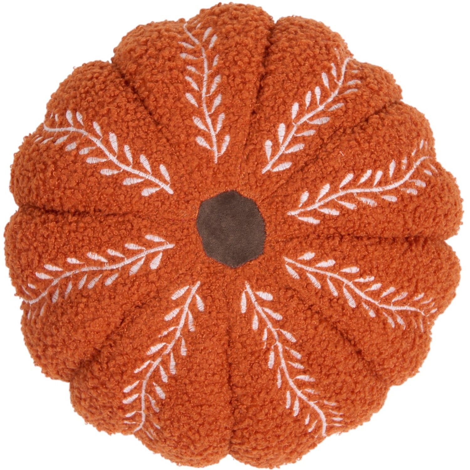 Pumpkin Embroidered Cushion Orange Image 5