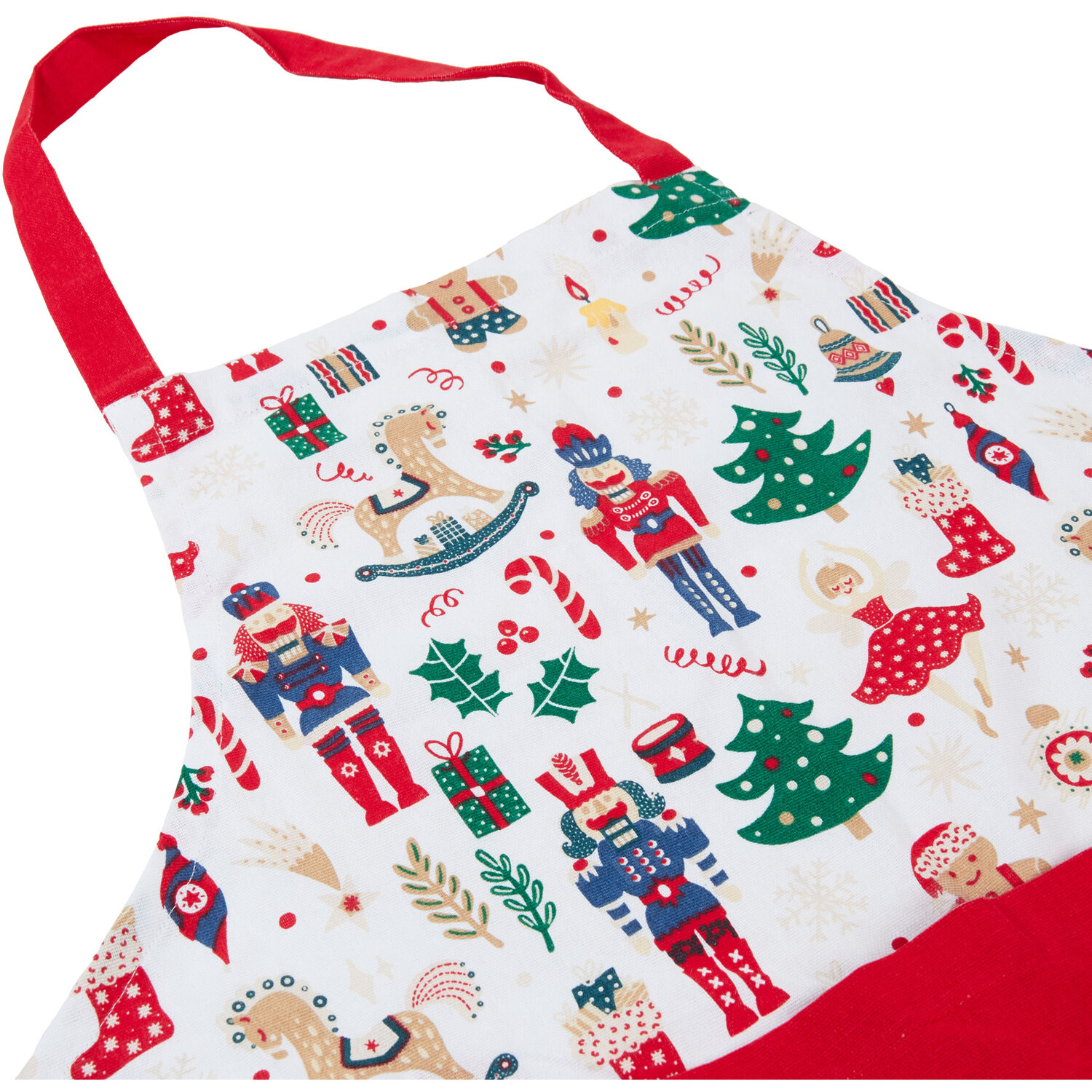 Nutcracker Christmas Apron - Red Image 2