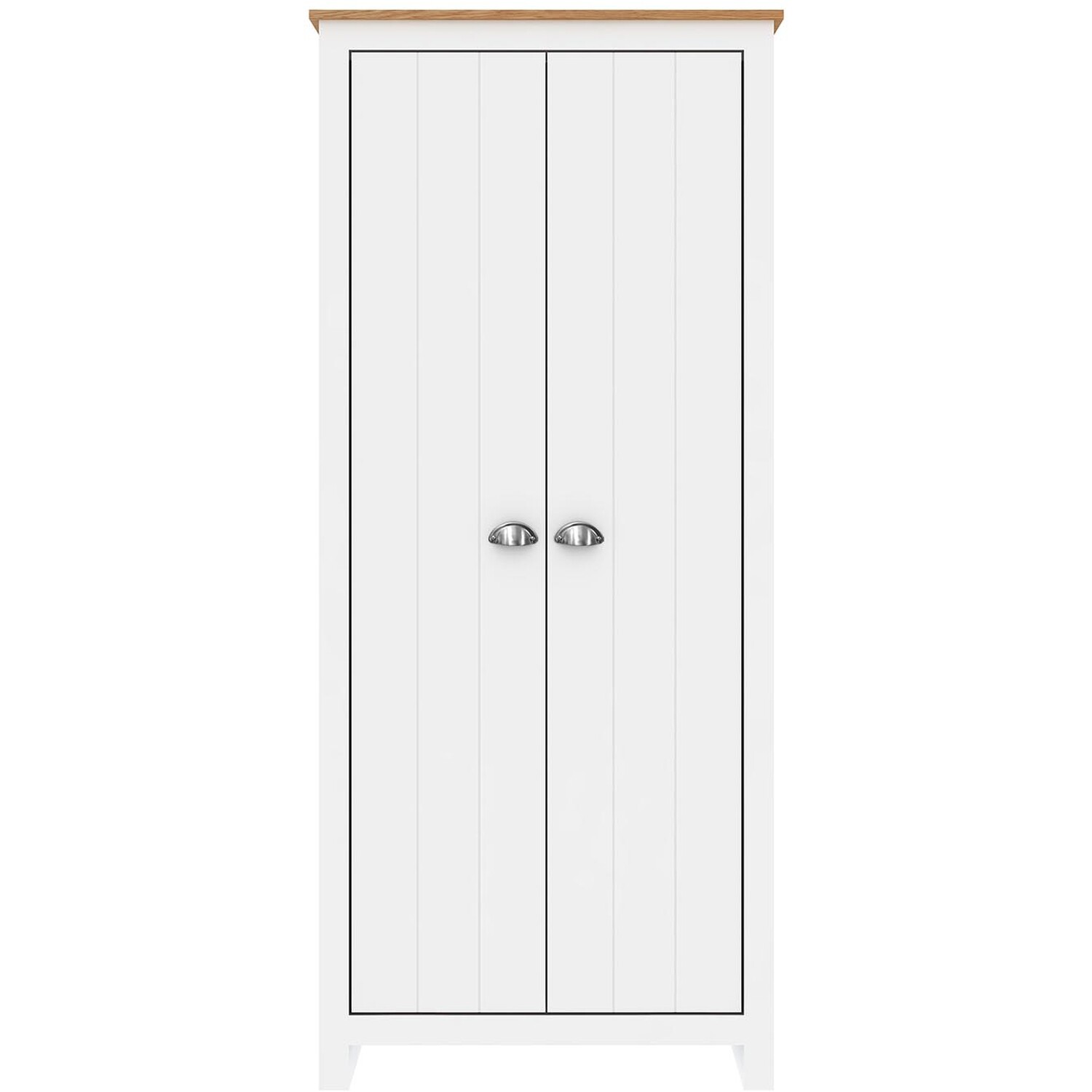 Lexington 2 Door White Wardrobe Image 2