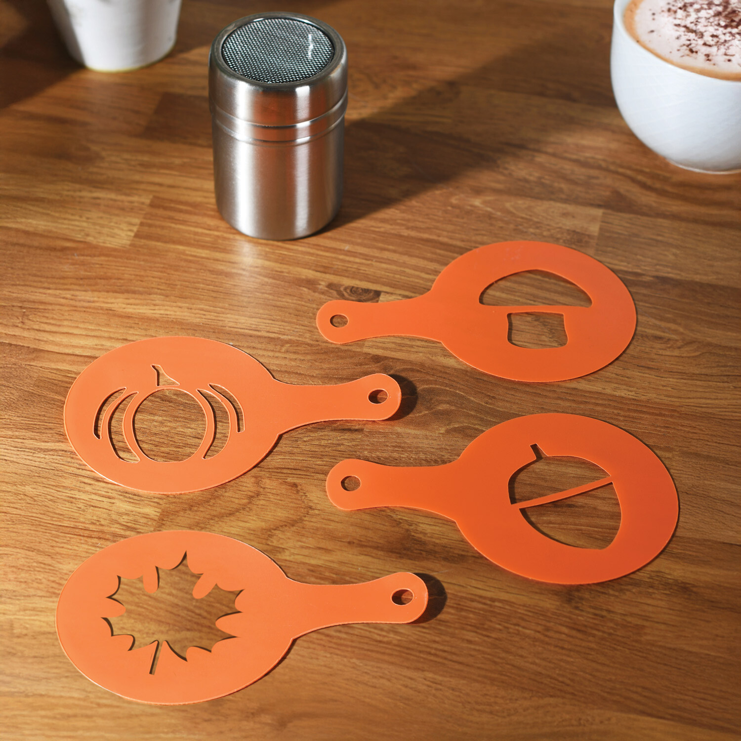 Autumn Barista Shaker and Stencil Set Image 3