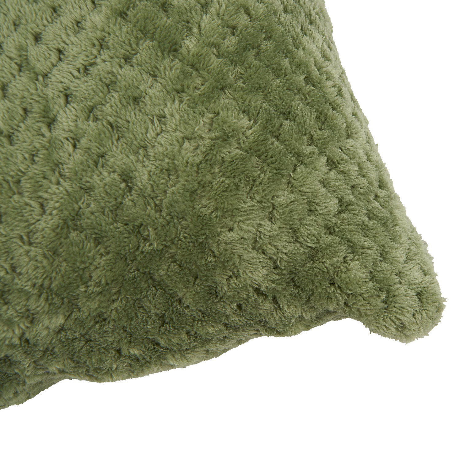 Jumbo Fleece Cushion Green Image 2