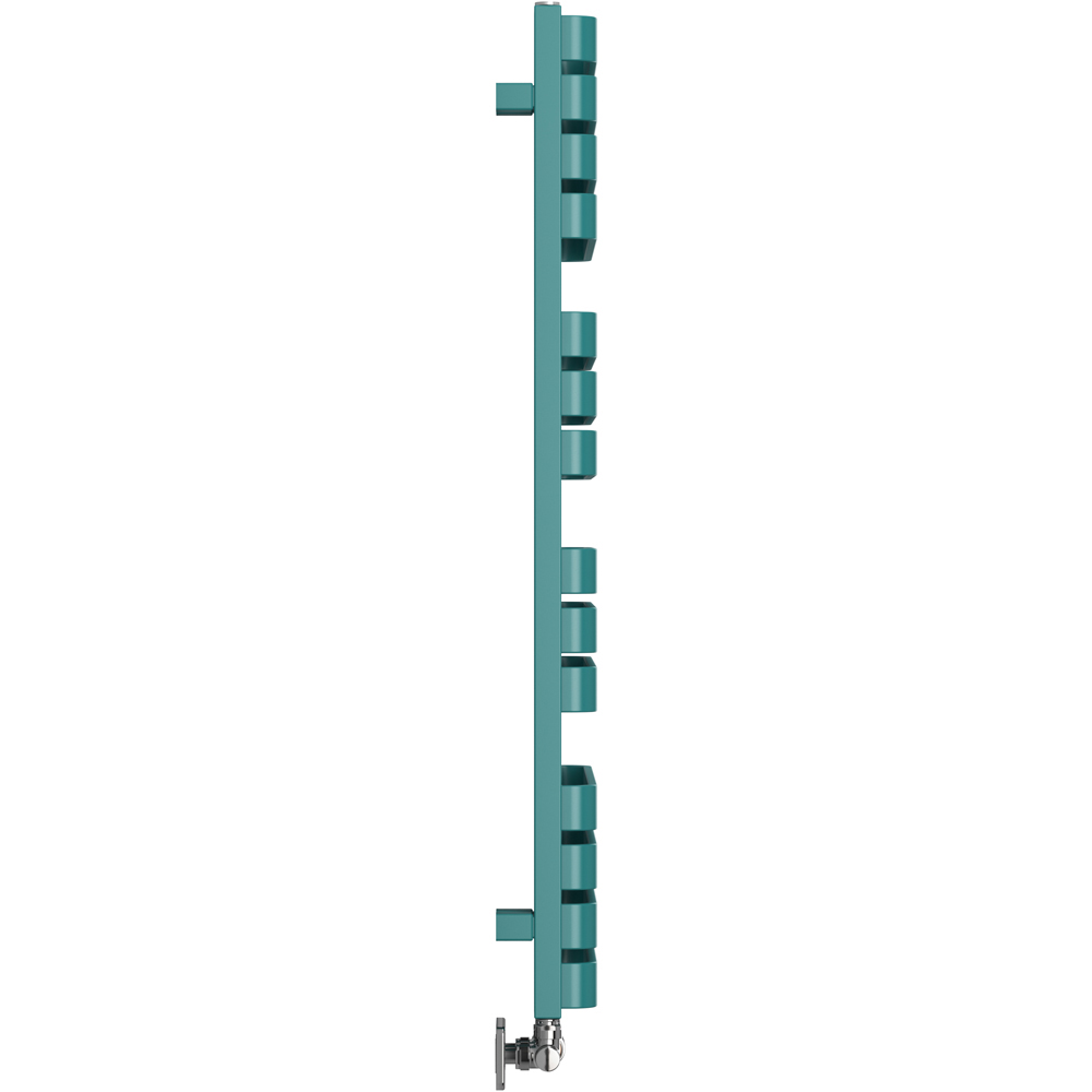 Terma Warp S Matt Teal Heated Towel Rail 2605 BTU 1110 x 500mm Image 4