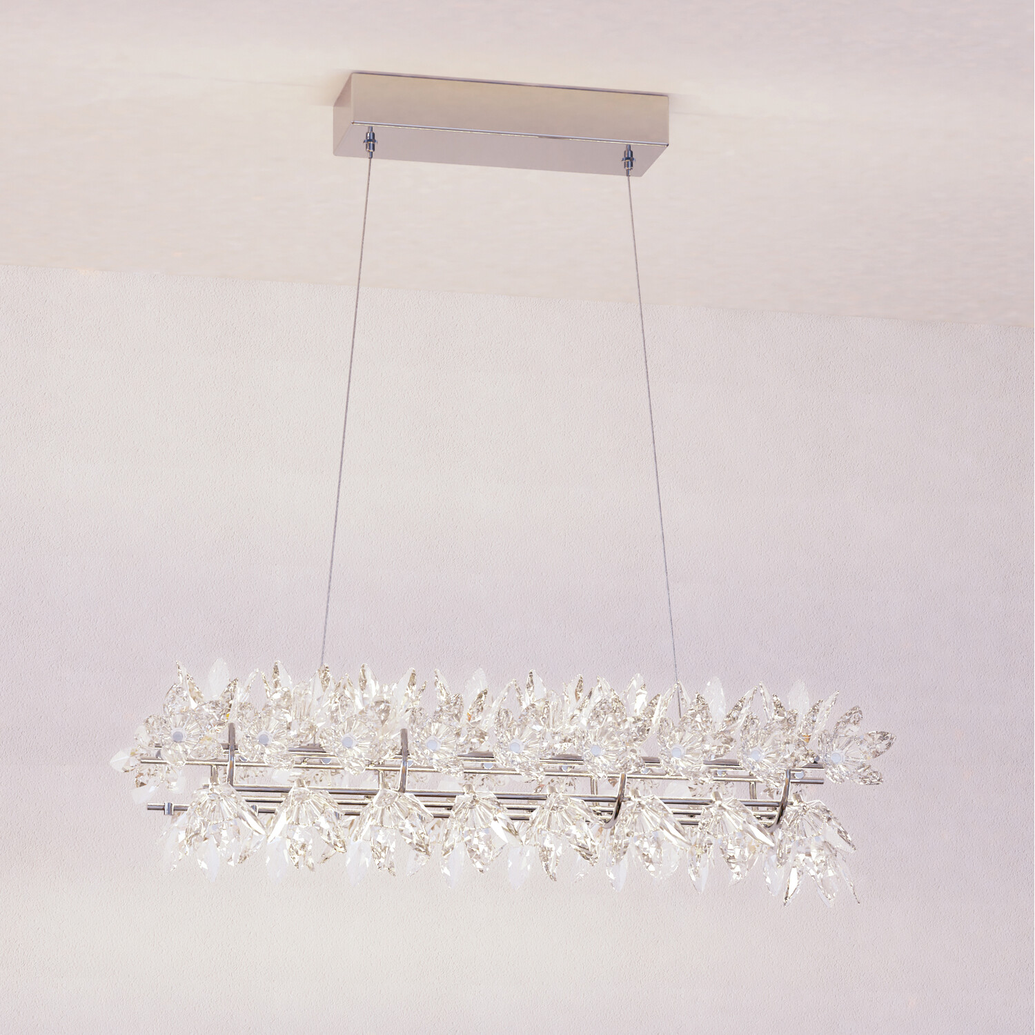 Genevieve LED Ceiling Fitting Chrome Image 3