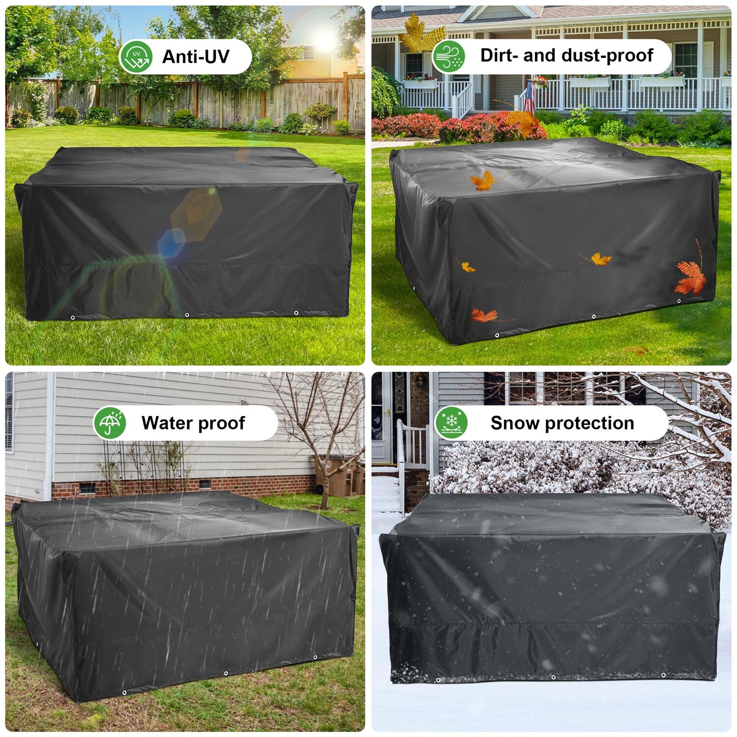 Luxury Furniture Cover - Black Image 7