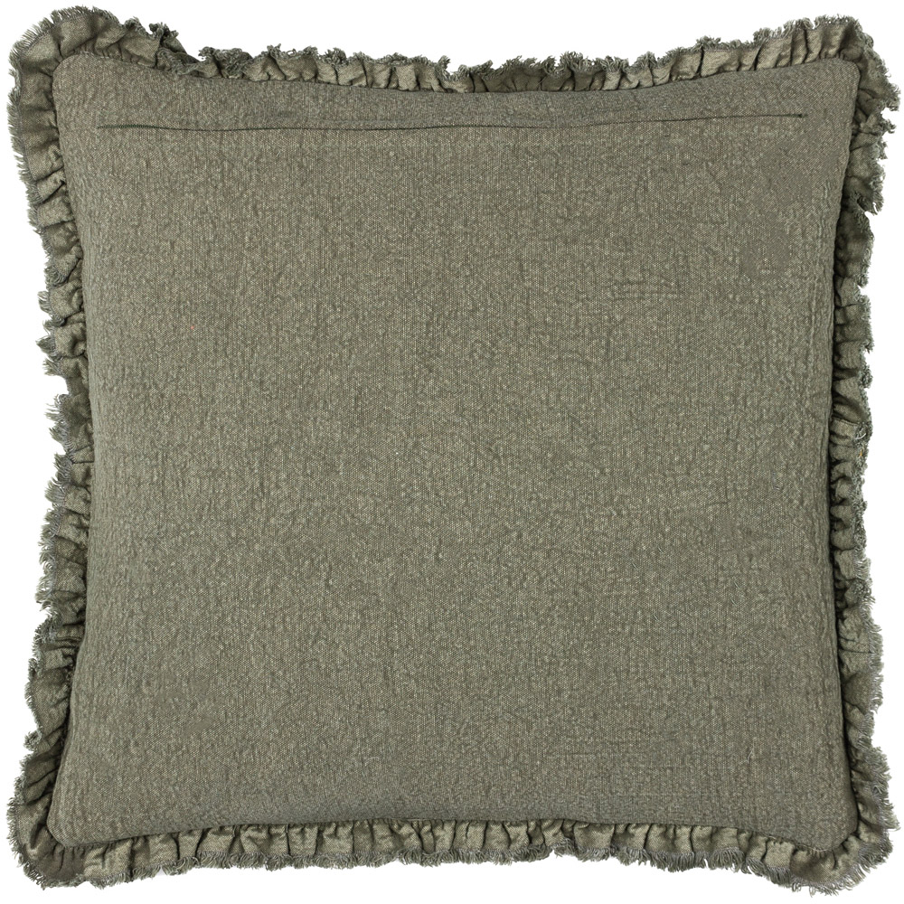 Yard Bertie Moss Cotton Velvet Cushion Image 3