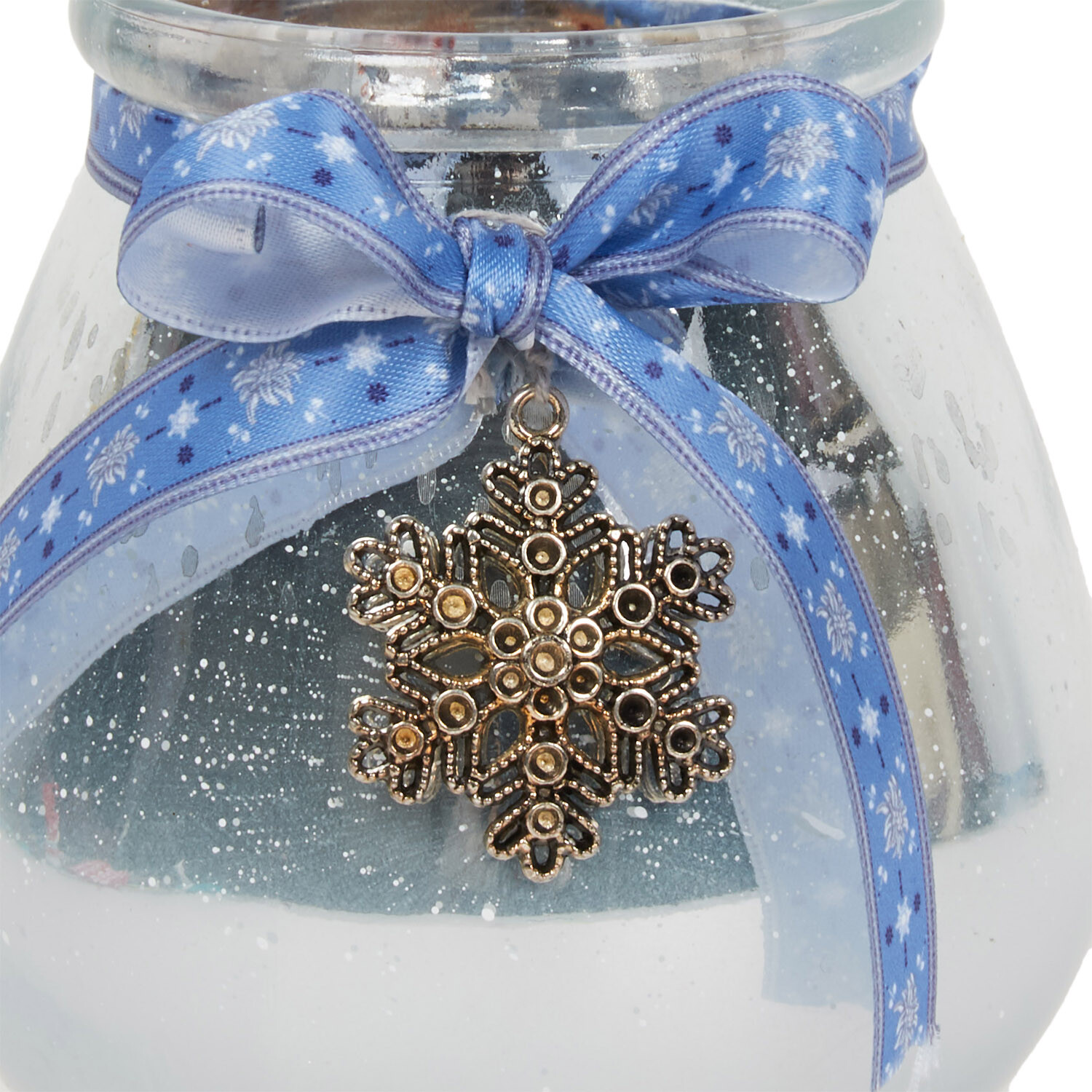 Snowflake Candle Holder Ice Blue - Icy Blue Image 2