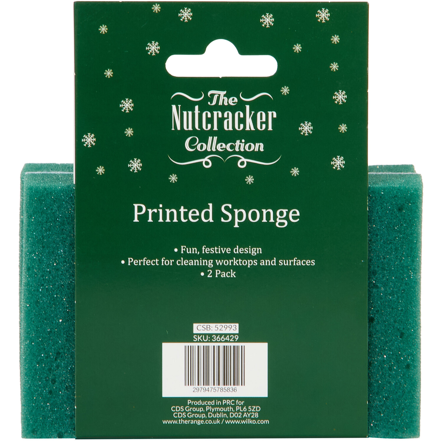 Pack of 2 Nutcracker Printed Sponge Image 2