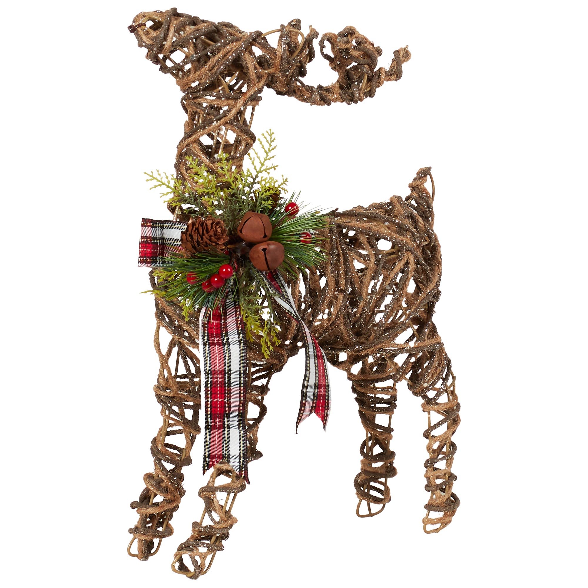 Rattan Standing Reindeer Image 2