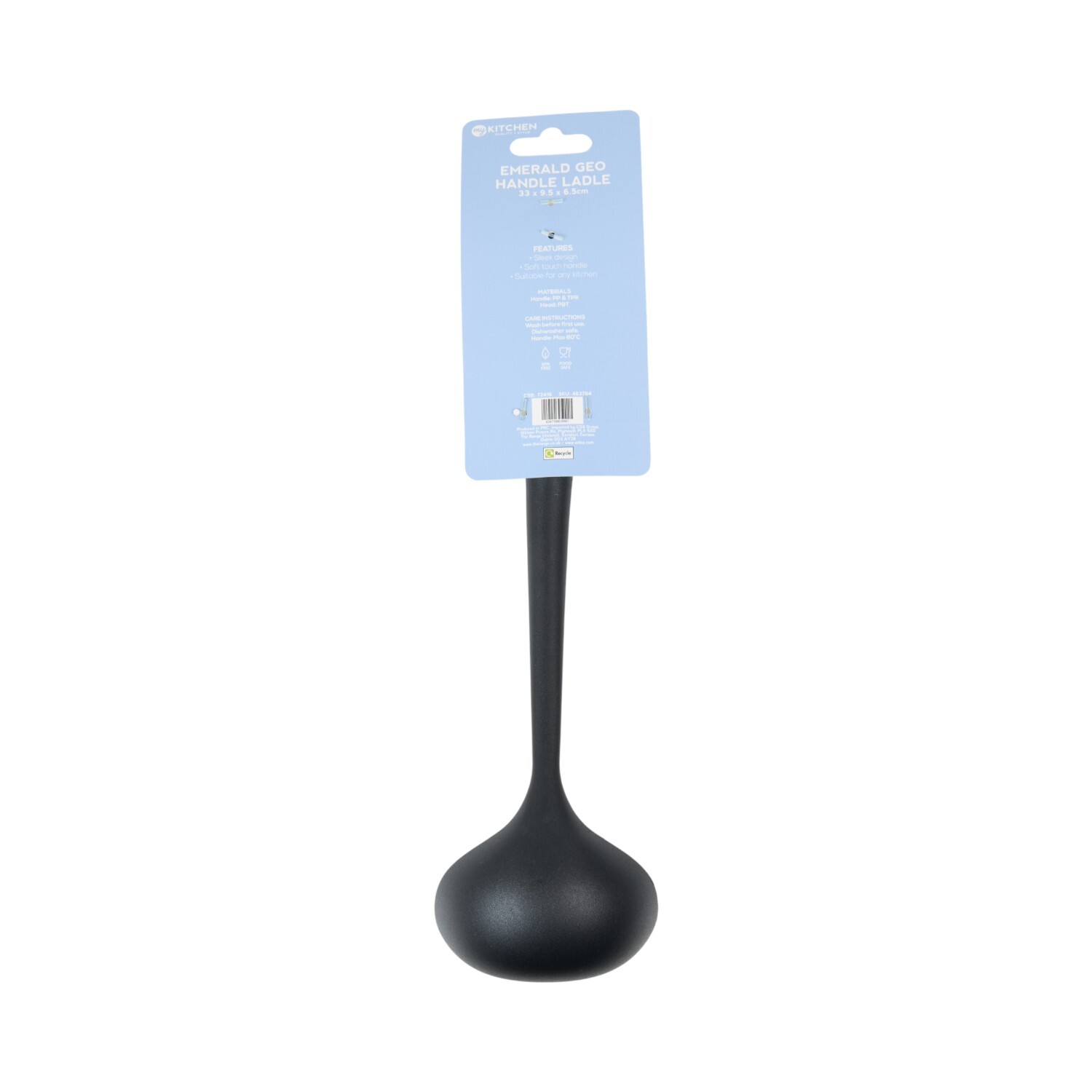 My Kitchen Emerald Geo Handle Ladle Green Image 2