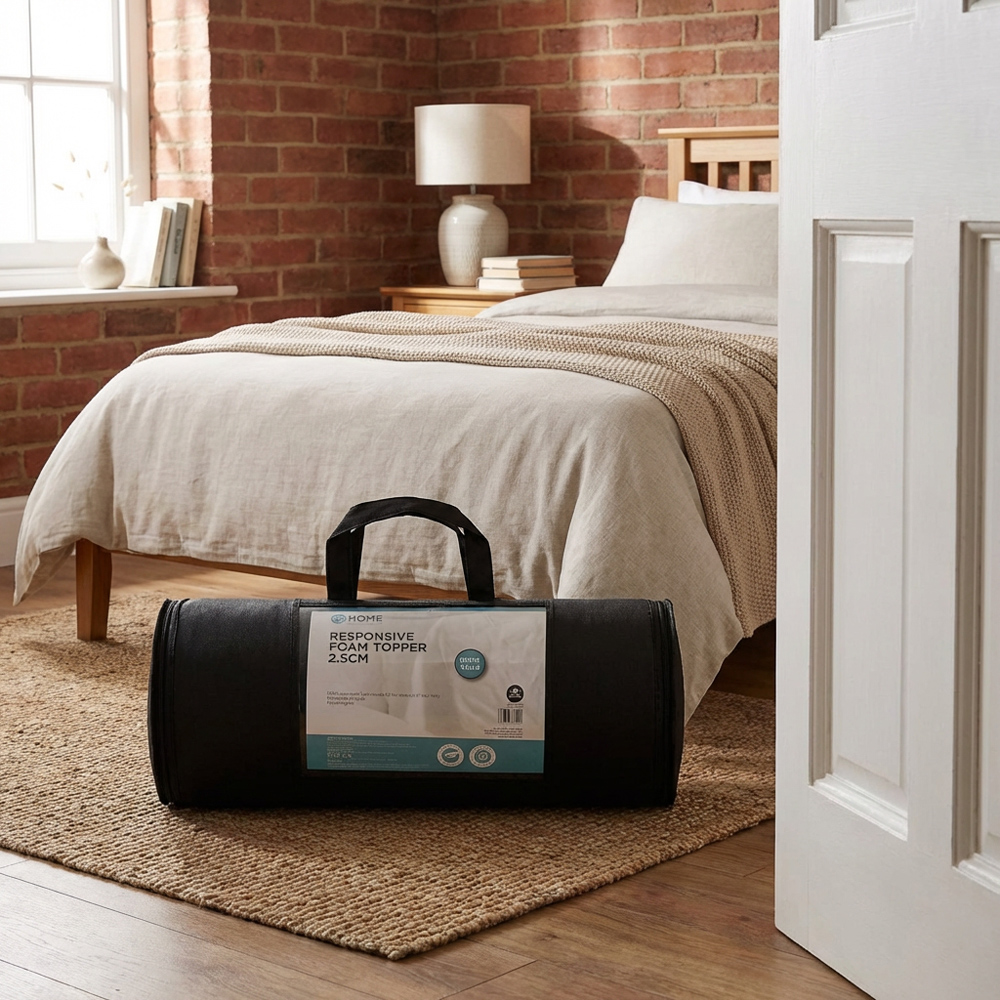 My Home Double Responsive Foam Mattress Topper Image 3