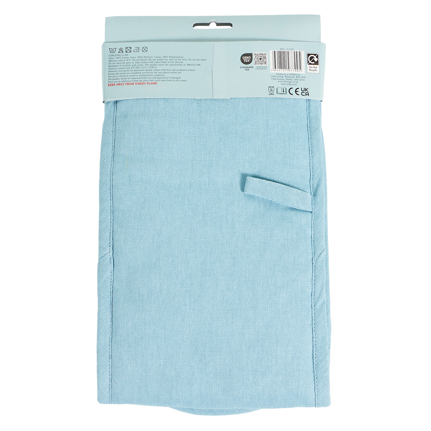 Highland Flock Double Oven Glove - Blue Image 6