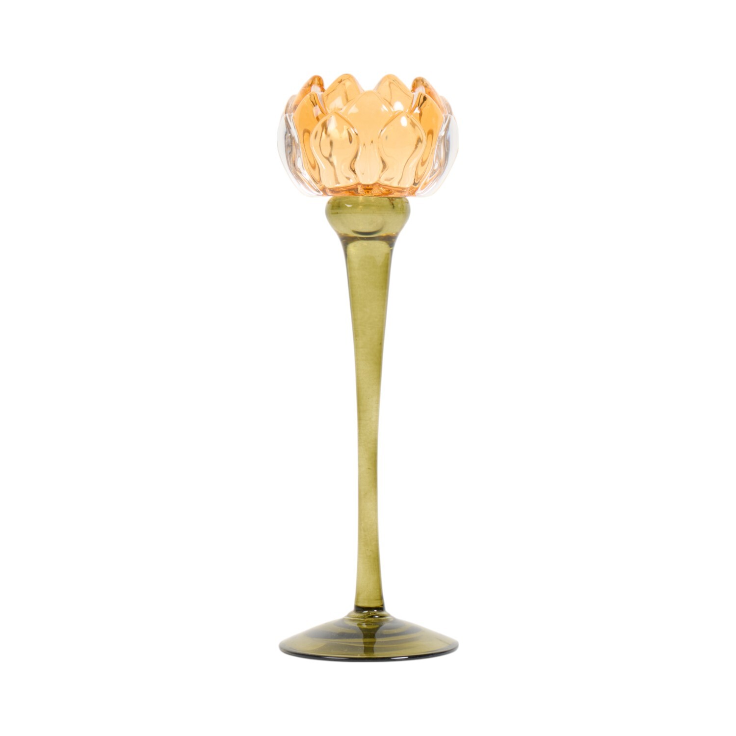 Tall Floral Candle Holder Image 4