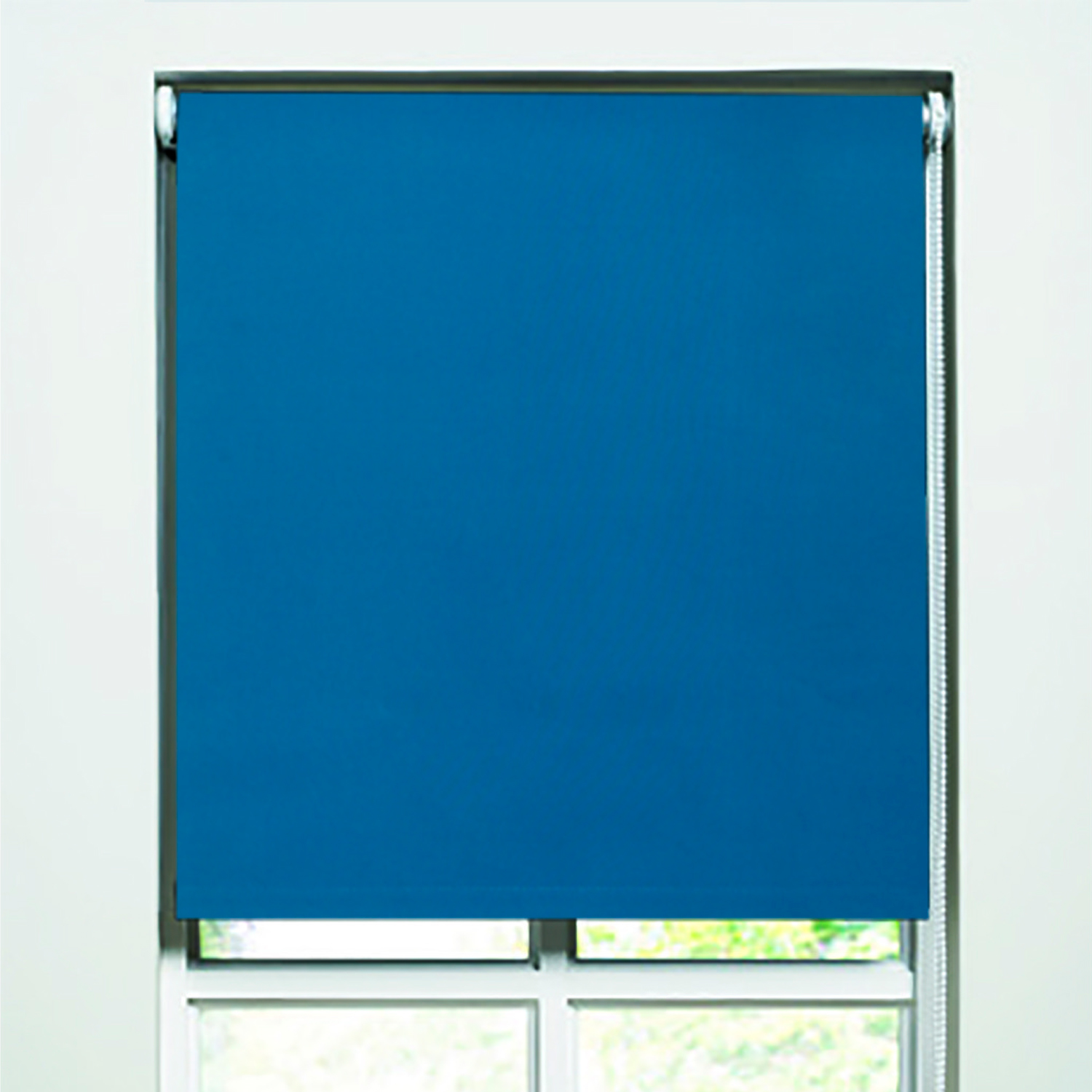Plain Blackout Roller Blinds - Rich Teal / 60cm Image 1