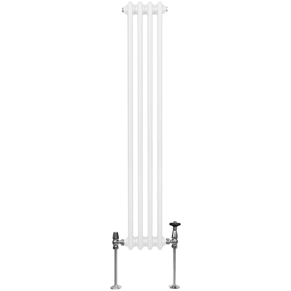Monster Shop 1861 BTU White Traditional 2 Column Radiator 1500 x 202mm Image 1