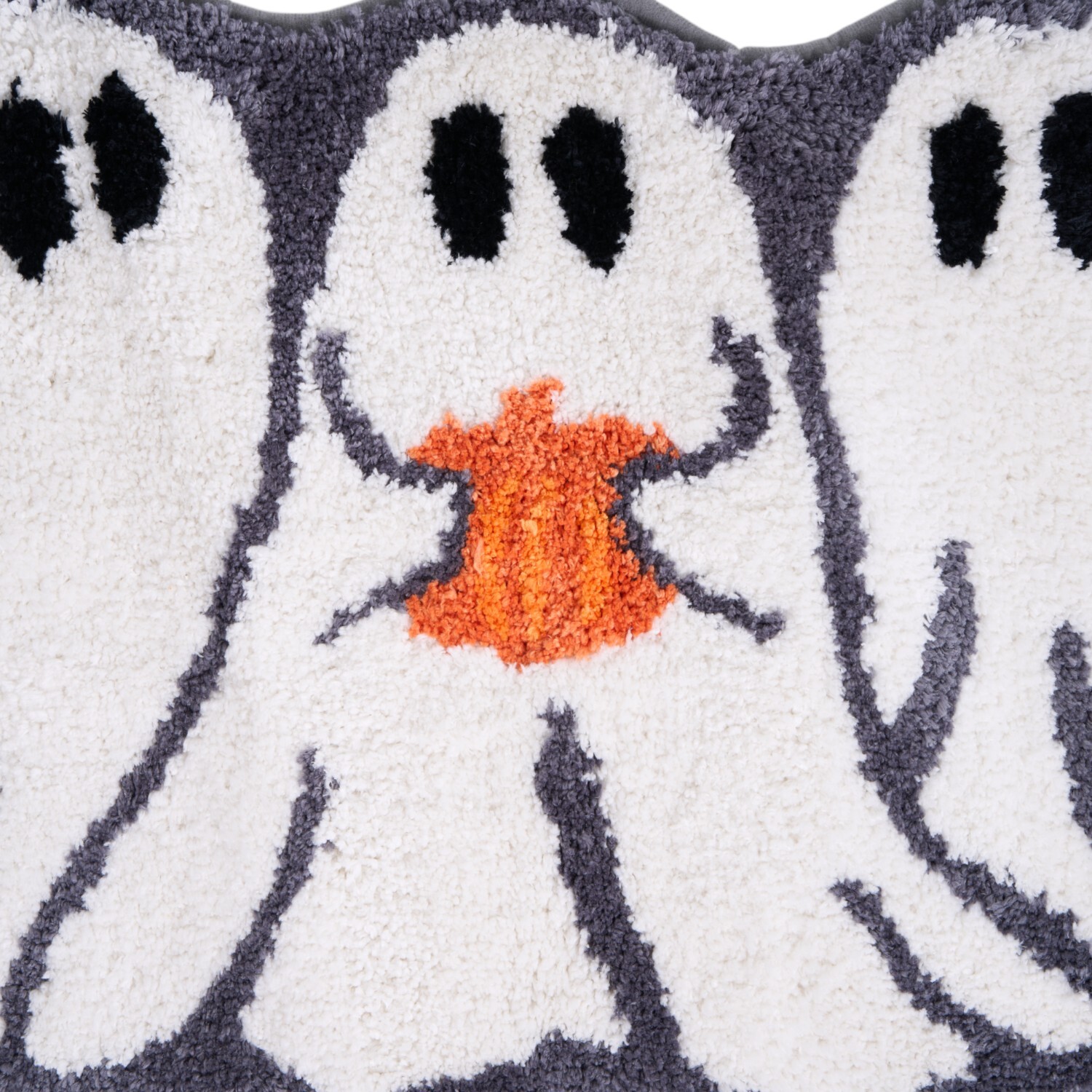 Ghost Bath Mat White and Grey Image 3