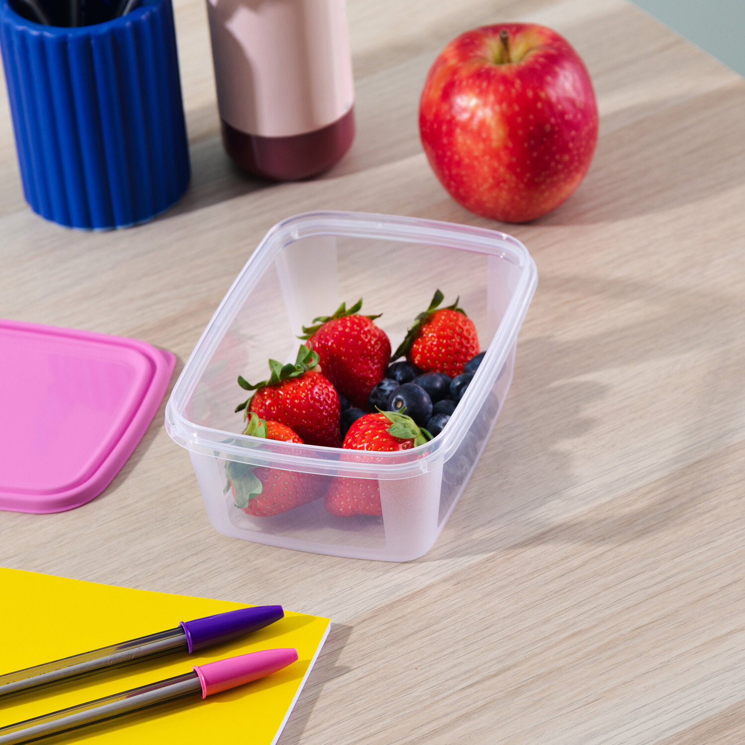 Pack of 5 Wham Food Boxes Pink Image 8