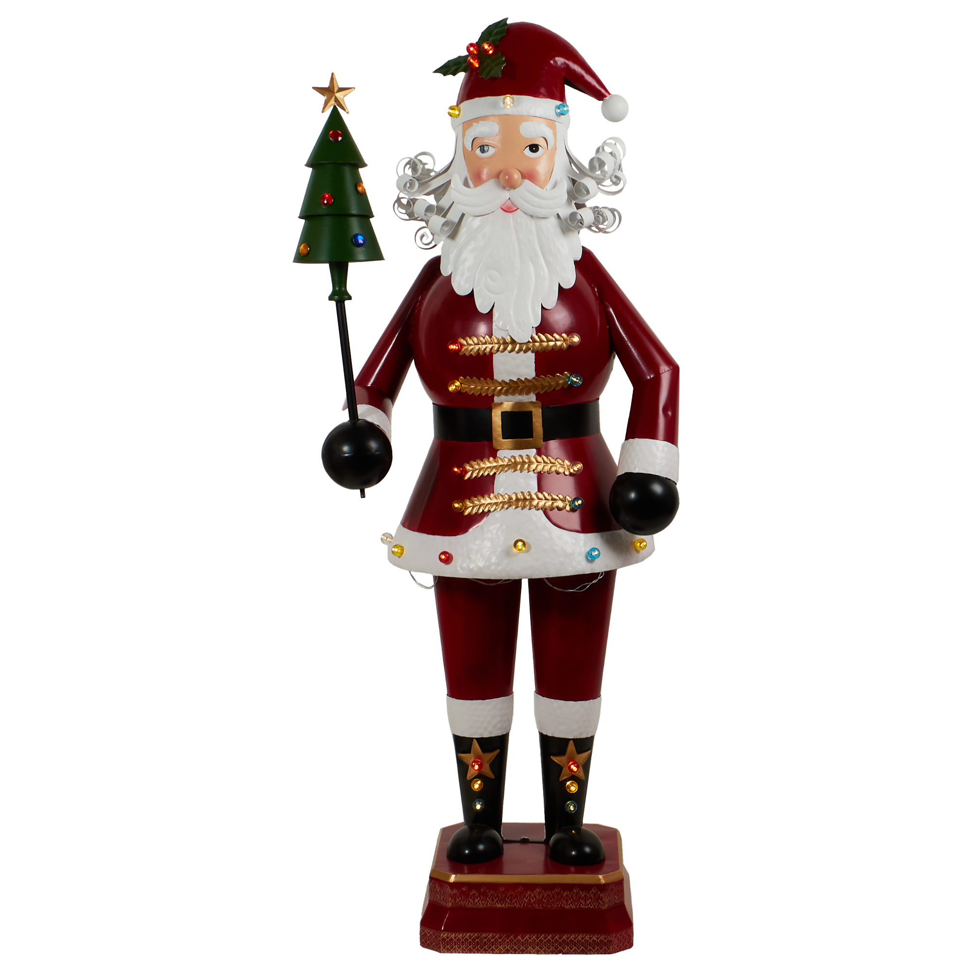 Metal LED Standing Santa Image 3