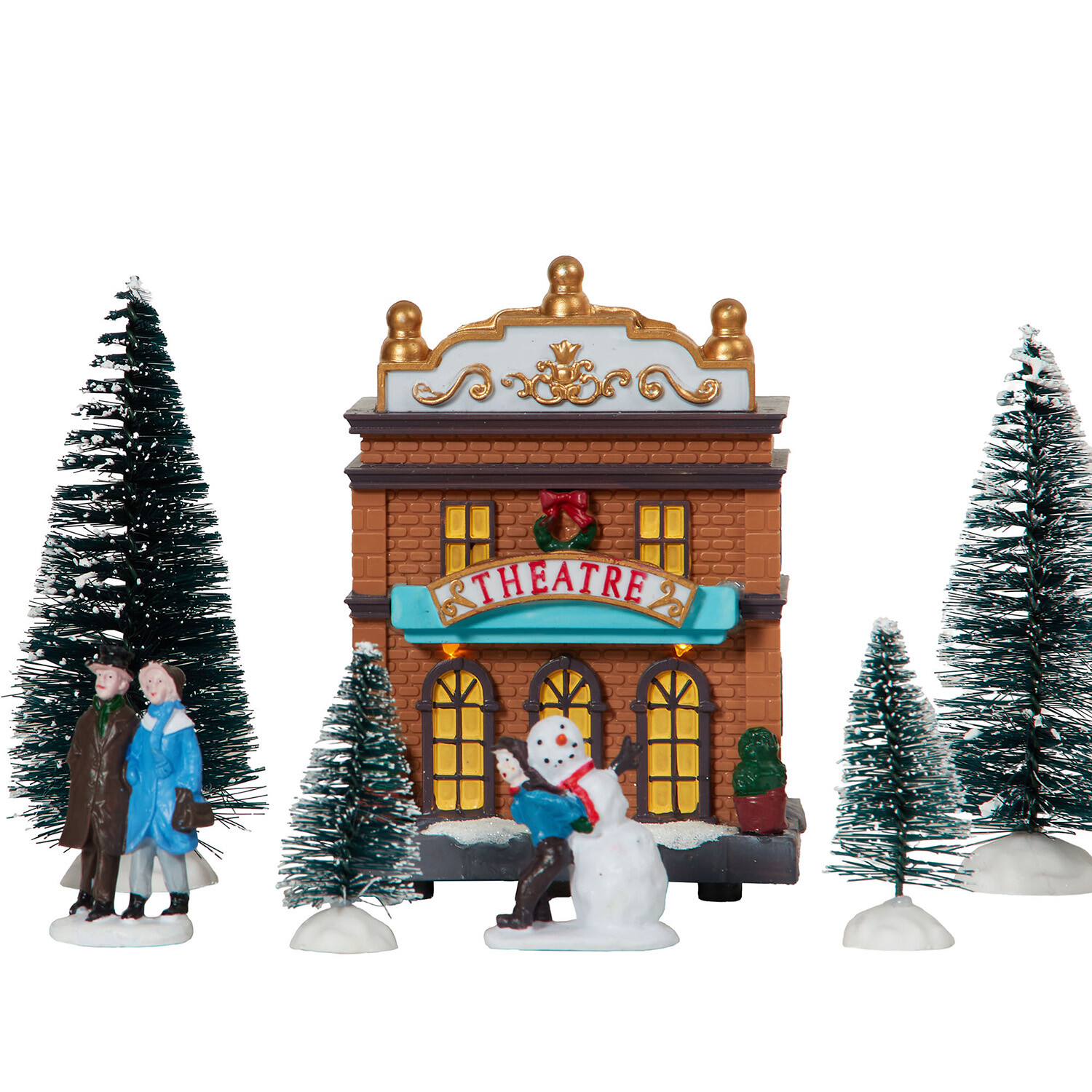 17 Piece LED Christmas Village Mini Scene - Multicolour Image 5