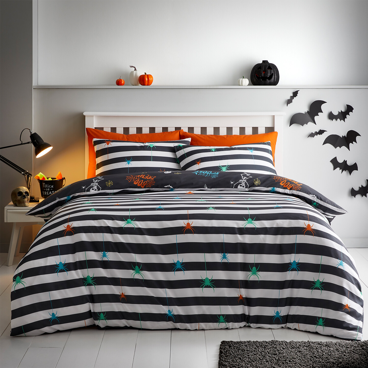 Boo Squad Duvet Set Black Double Image 2