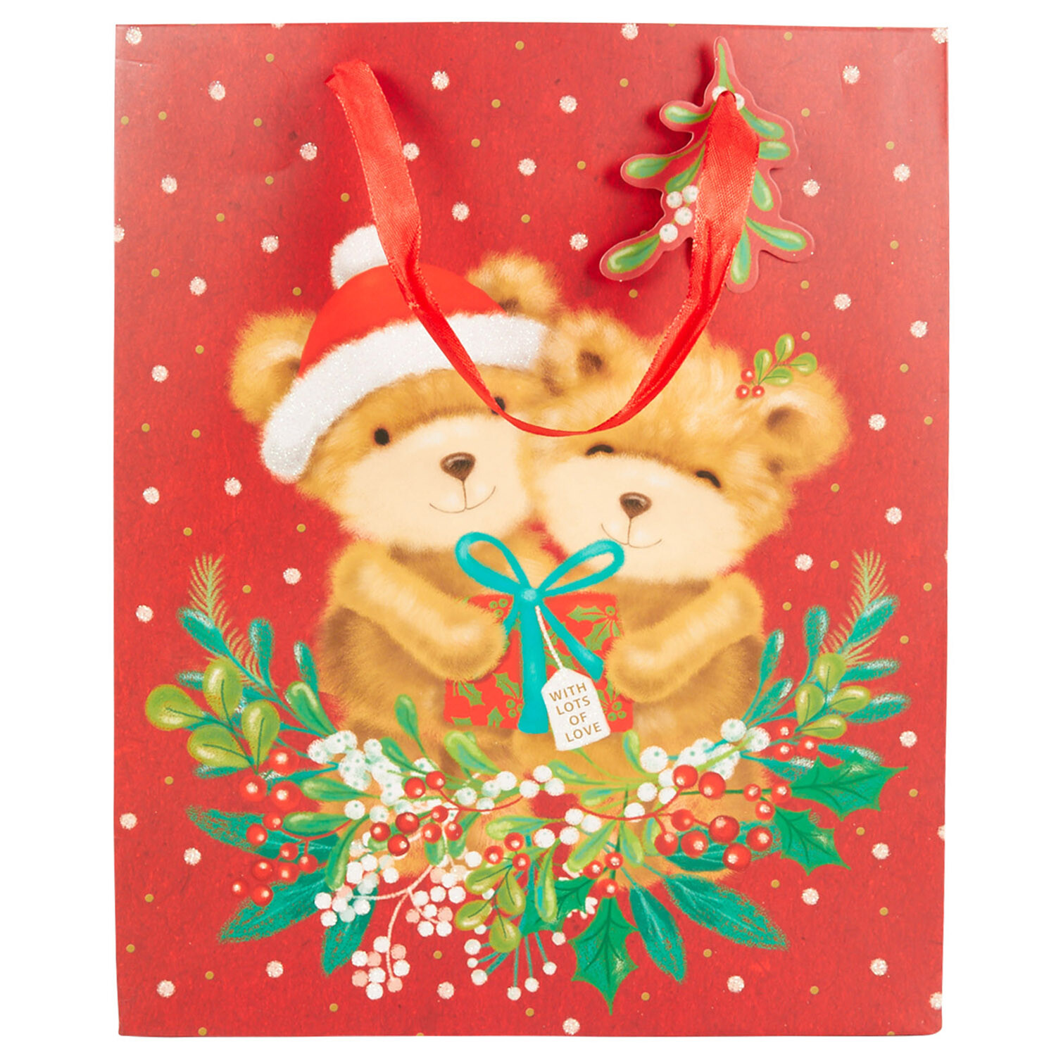 Cute Teddy Bear Gift Bag Large Image 2