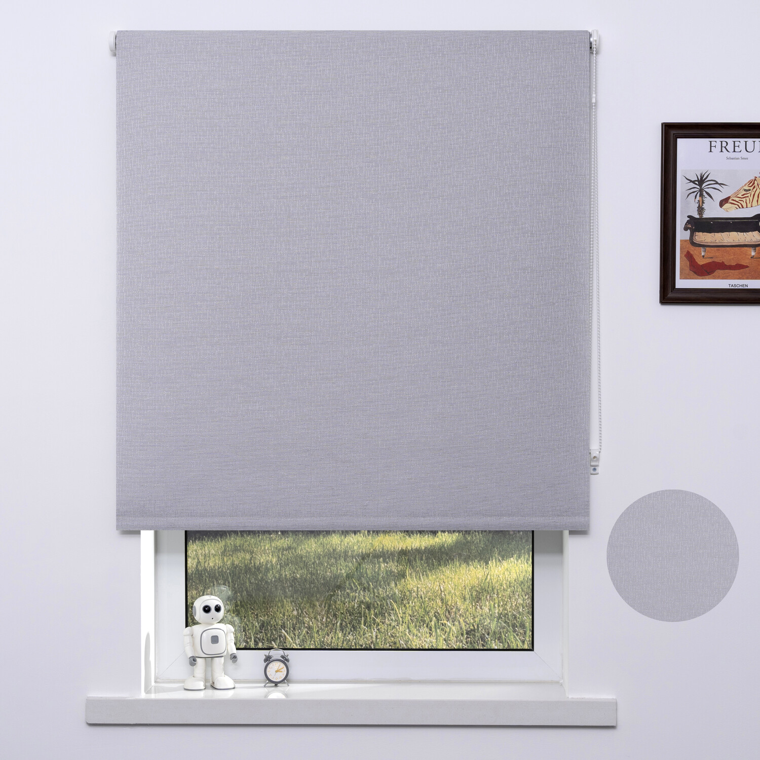 Divante Blackout Textured Blind - Natural Weave / 90cm Image 2