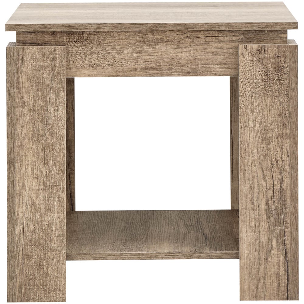 GFW Canyon Oak Grey Lamp Table Image 2