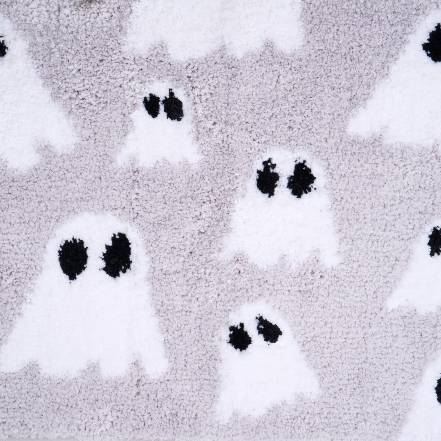 Grey Ghost Bath Mat Grey and White Image 3