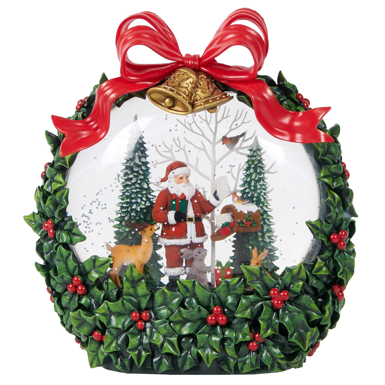 Traditional Wreath Glitter SpinnerMulticolour Image 3