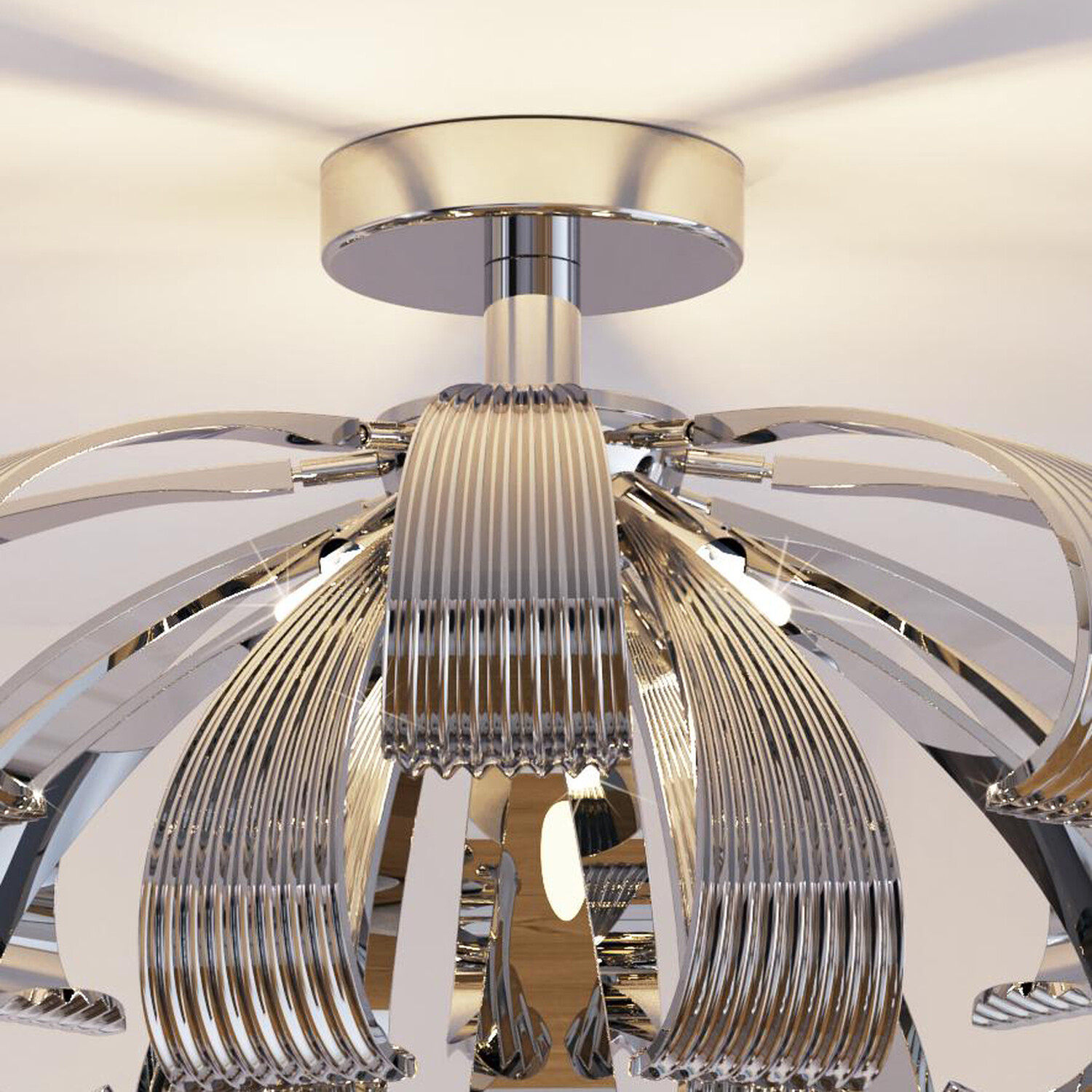 Milan Ceiling Fitting Chrome Image 5