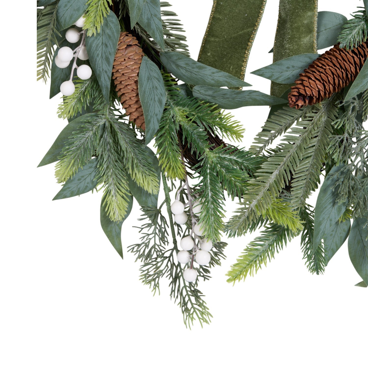 Christmas Heart Wreath Green Image 3