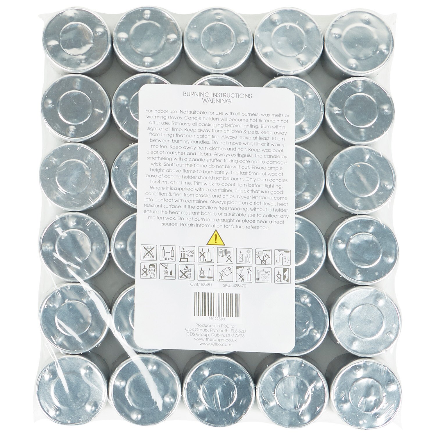 White Unscented Tealights  White 30 Image 2