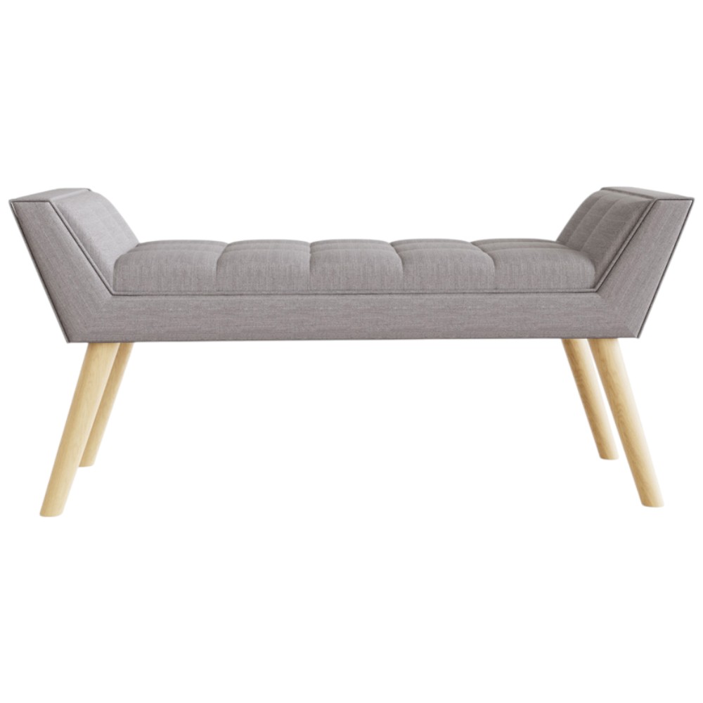GFW Milan Grey Ottoman Window Seat Image 3